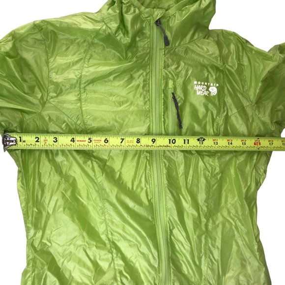 MOUNTAIN HARDWEAR Hoodie Hooded Jacket Rain coat, Run, Green, Size Women's XS - Picture 9 of 15